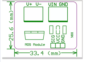 0-24V Top Mosfet Button IRF520 MOS Treiber modul MCU Raspberry Pi - Product Image 2