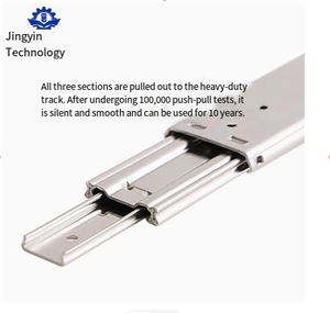 51mm Heavy-duty <strong>Linear</strong> Industrial <strong>Slide</strong> <strong>Rail</strong> Thickened Detachable Double-row Three-layer Solid Ball <strong>Slide</strong> <strong>Rail</strong> (MSM Model) - Product Image 4