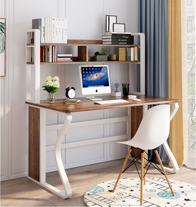 Mesa de trabajo de oficina de diseño moderno para niños, escritorio de ordenador de escritura con estantería - Product Image 3