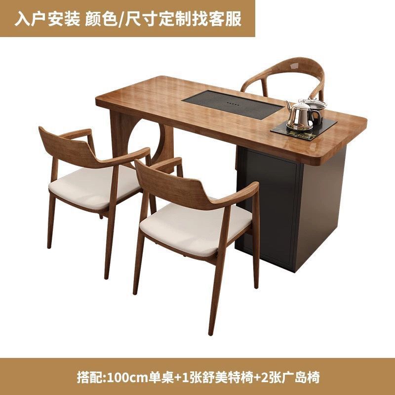 Popular imported pine 1.0m table and Shumeite Hiroshima chair *2
