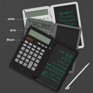Có thể gập lại notepad năng lượng mặt trời Máy tính điện xóa được bằng văn bản Pad ma thuật máy tính 12 chữ số máy tính thông minh với văn bản máy tính bảng - Product Image 4