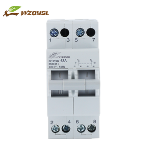 SF qysl SF çift güç manuel Transfer anahtarı 1P 2P 3P 4P 16A 20A 25A 32A 40A 63A modüler manuel geçiş anahtarı - Product Image 5