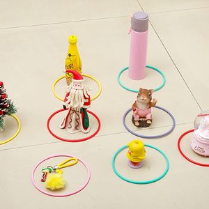 カラー教育玩具卸売カーニバルプラスチックリングトスゲーム子供用ガーデン裏庭屋外