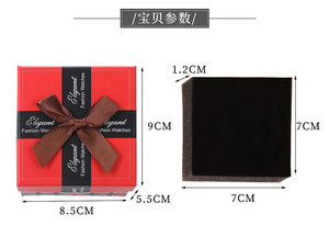 OEM özel Logo saat ambalaj hediye kutusu toptan ucuz küçük kare karton sevgililer günü hediyesi için kağit kutu - Product Image 4