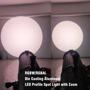 350W RGBW 4in1 Colorful <strong>LED</strong> Fixed Lens Profile <strong>Led</strong> Spotlight for Theater Church Movie Films Stage - Product Image 3