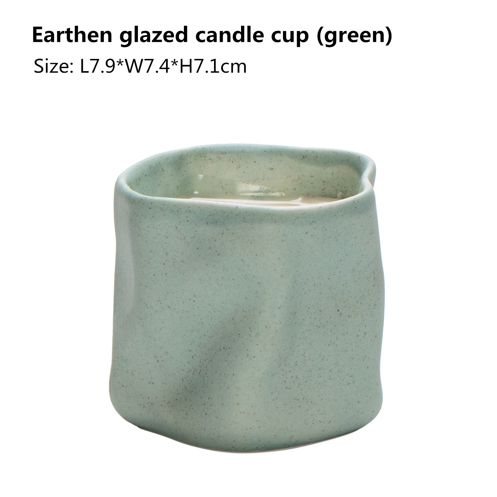 Earthen glazed -green