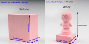 欧盟库存制作3d图片雕塑金属5轴木材迷你Diy 6040数控路由器铣削木工机械雕刻机 - Product Image 3
