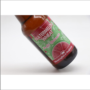 Waterproof 700ml Vodka <strong>Decal</strong> <strong>Red</strong> Label Beverage Color Printed Logo Vinyl Clear Transparent Juice Bottle Packaging Label Stickers - Product Image 1