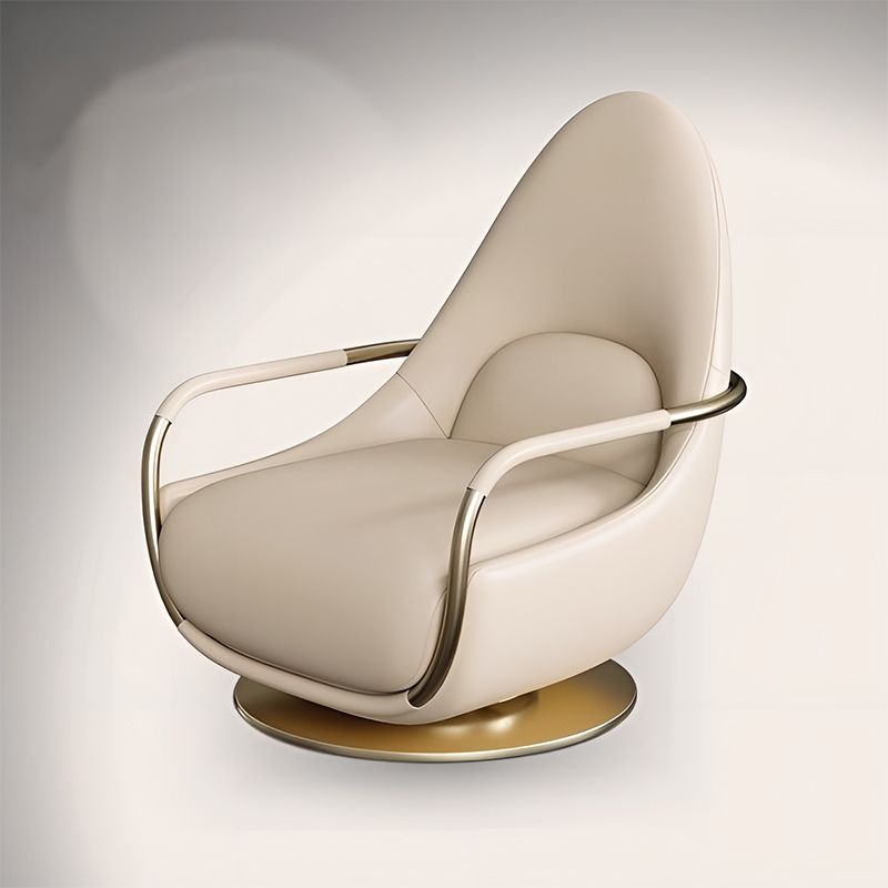 Sillón giratorio/Champagne Gold