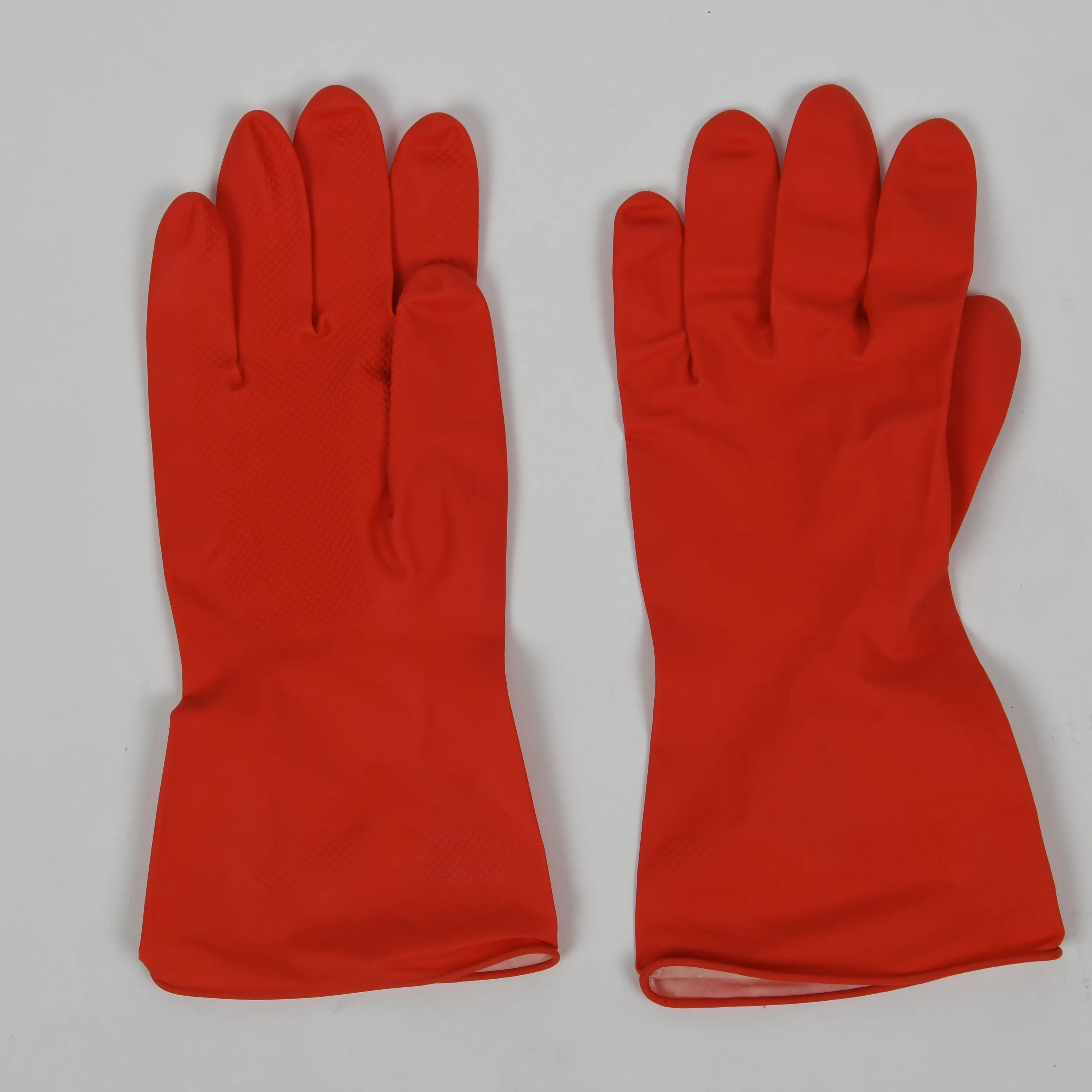 Özel 40g kırmızı lateks eldiven daldırma akın kaplı mutfak temizlik eldiveni su geçirmez ev eldiven lateks