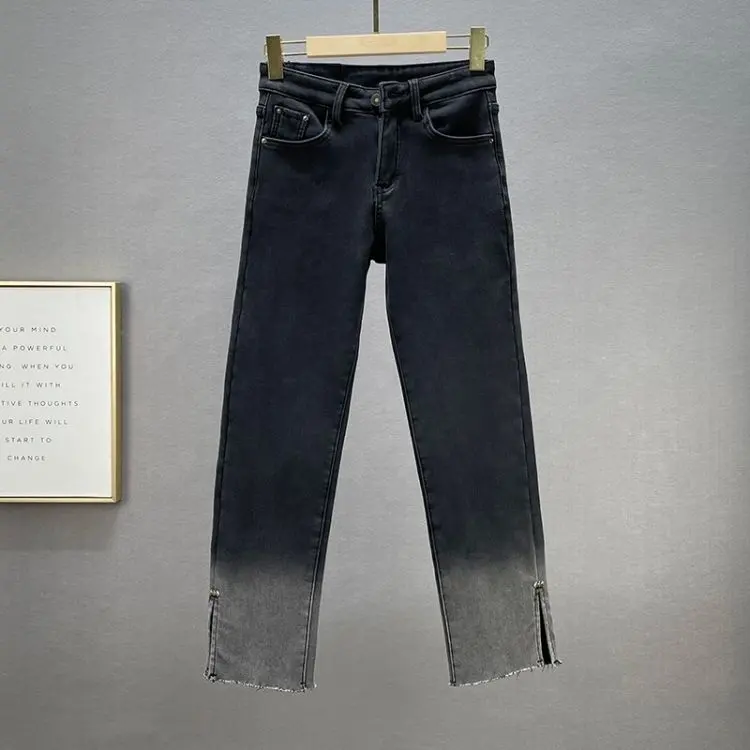 factory supply fashion women's jeans wholesale cheap price ladies elastic jeans denim trousers of women
