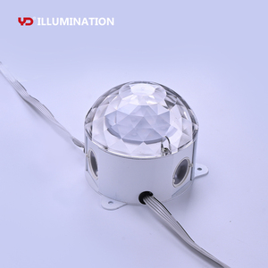 ไฟ LED จุดพิกเซล DMX512 RGB เส้นผ่านศูนย์กลาง70มม. สำหรับตกแต่งอาคารกลางแจ้ง - Product Image 1