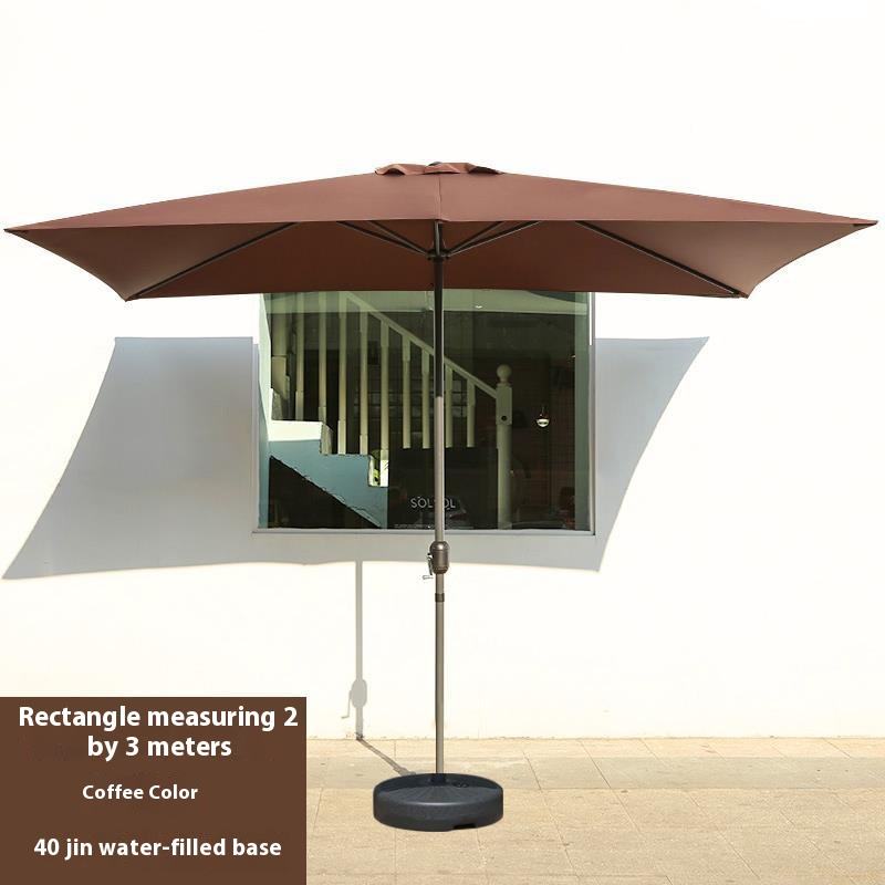 Rectangular 2M x 3M Coffee + 40-jin Water-Filled Base