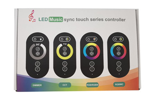 5V 12V 24V Mono solo color CCT RGBW RGBWC LED RJ45 cable de red SYNC música síncrona RF remoto 30A RGB LED controlador - Product Image 2