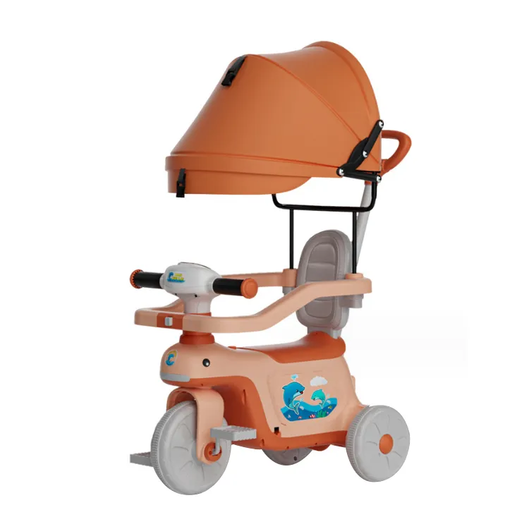Triciclo plegable para niños, triciclo para niños pequeños, triciclo para niños de 3 ruedas, triciclo para bebés, triciclos para bebés 4 en 1, triciclo para bebés para niños de 1 a 6 años