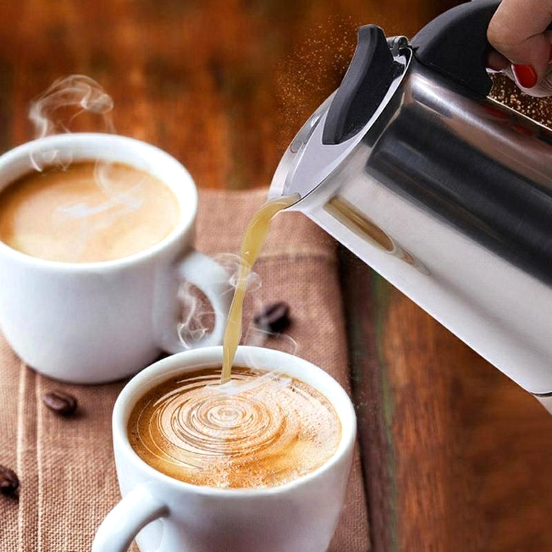 100ml/200ml/300ml/450ml Portable Espresso Coffee Maker Moka Pot Stainless Steel Coffee Brewer Kettle Pot For Pro Barista