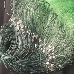 China Green 1.5m Depth 50m Length 2cm <strong>Mesh</strong> Three Layers Nylon Monofilament Fishing <strong>Net</strong> for Small Fish Gill <strong>Net</strong> - Product Image 5