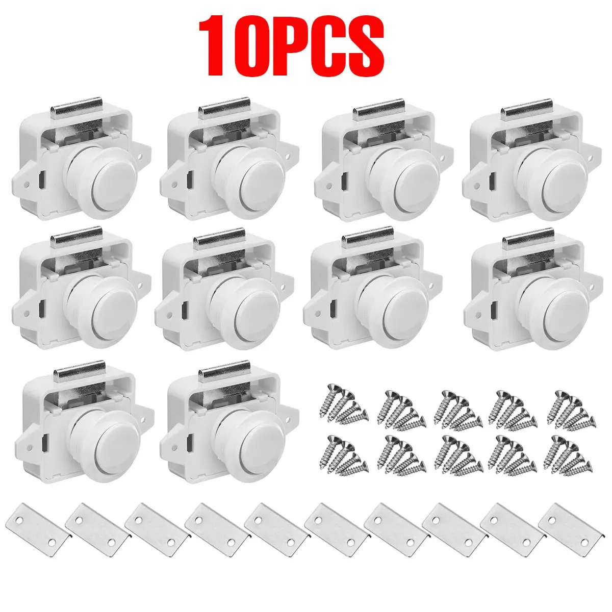 10PCS White
