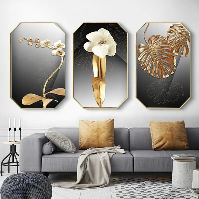 Início produto decorativo metal frame sala ainda vida pinturas de parede e parede arte café design de interiores decoração home