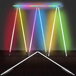 ขายส่งไฟ LED ถ่ายภาพ T8 18w ไร้สาย RGB ไฟเวทีรีโมทคอนโทรลสีเต็มรูปแบบพร้อมฐานกลมปรับได้ - Product Image 2
