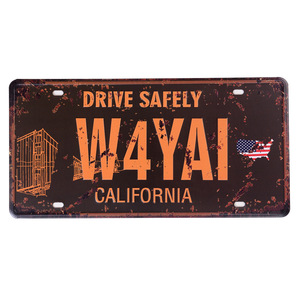 Subbank Wholesale 1mm 30*15CM USA Car Aluminum License Plates Blank Personalized 3D Relief License Plate Blank