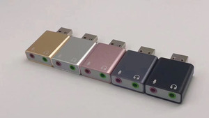 Aux Jack <strong>Headphone</strong> Audio Adapter Sound Card for Mobile Phones Computer Desktop Pc Tablet <strong>With</strong> Extension Cable - Product Image 4