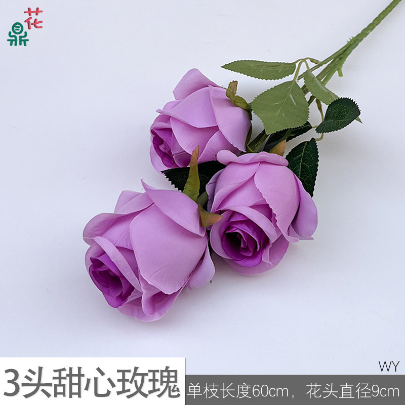 3 roses chérie WY violet