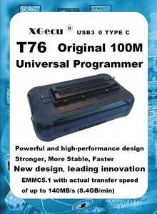 XGecu T76 USB3.0 programador Universal herramienta de programación de Chip Original para EEPROM NAND EMMC MCU PK T48 Analizador de motor