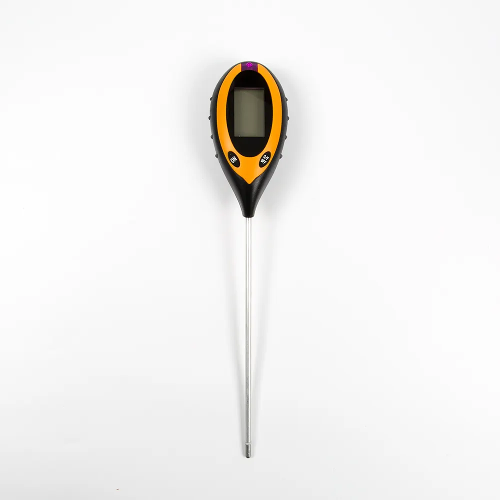 Medidor de PH del suelo 4 en 1, probador de suelo, PH medidor de humedad, temperatura, luz solar, análisis de medición, acidez, álcali