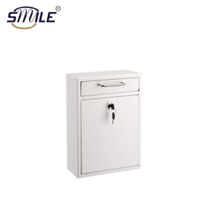 CHNSMILEニュースタイルレッドメタルパーセルボックスホームメールボックスキーロックカスタムポストボックス付き - Product Image 5