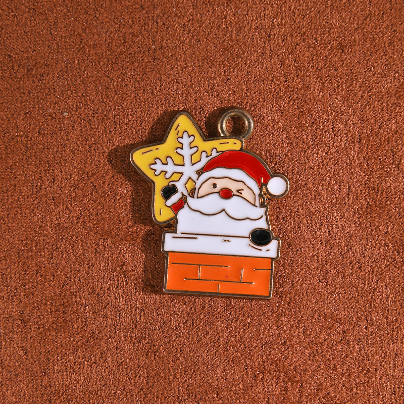 xq189 Père Noël cheminée (pendentif)