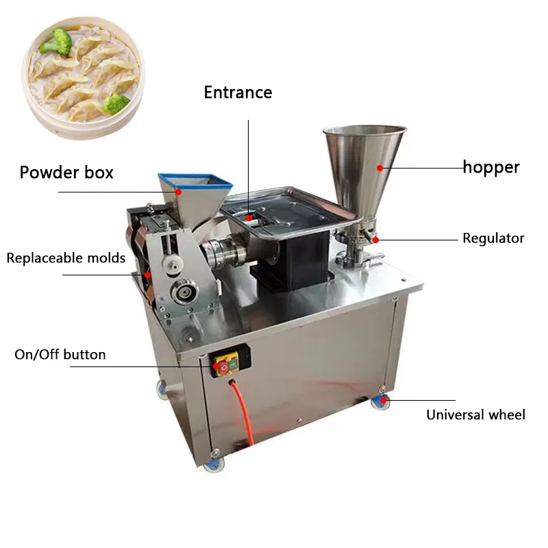 Sopa Momo automática multifuncional chinesa empanada bolinho samosa 100 Td Máquina de fazer top 2020 Gh-Rmz-3