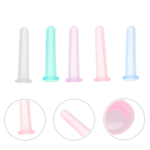 Tasses à ventouses pour les yeux Mini Silicone Thérapie des yeux Massage des yeux du visage sous vide Kit de ventouses de couleurs assorties Soins du visage Santé de la peau - Product Image 3