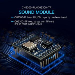 MP3 Module with 4MB16M TF <strong>Card</strong> USB Downloadable 10 IO Trigger Serial Port Control for Acoustic <strong>Components</strong> Player Voice Module - Product Image 3