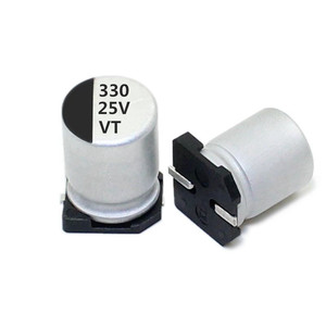 洛里达深圳海关25V 330UF 8*10.5音频接收器Smd系列无源元件铝电解电容器