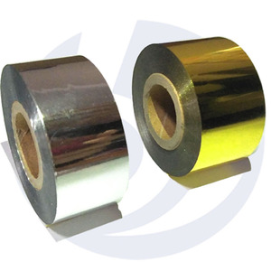 Cinta de codificación de fecha de 25mm y 100M, cinta de código caliente personalizable de color dorado y plateado - Product Image 2