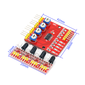 Rastreo infrarrojo de cuatro vías/módulo de seguimiento de 4 canales/línea de transmisión/evitación de obstáculos/coche/sensores de robot - Product Image 5