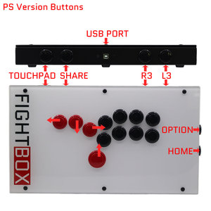 BOARD-UP5ปุ่มทั้งหมดของ Sanwa จอยสติ๊กสำหรับต่อสู้, จอยสติ๊กสไตล์เกมสำหรับ Xbox x/ S/PS5/PS4/พีซี