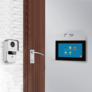 Sistema de intercomunicación de videoportero Tuya WiFi con 4 cables, monitor de interior táctil de 7 pulgadas, 1080p, con teléfono inteligente para Villa - Product Image 5
