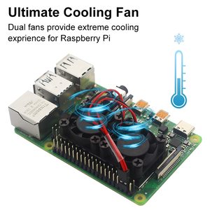 Raspberry Pi 4 Dual-Lüfter mit Kühlkörper-CPU-Lüfter für Raspberry Pi 4B 3B 3B - Product Image 3