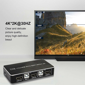 OEM 2X1 HDMI1.4 <strong>KVM</strong> <strong>SWITCH</strong> 4K 60HZ Switcher <strong>2</strong> in <strong>1</strong> Out USB <strong>Switch</strong> for Computer Monitor Keyboard Mouse