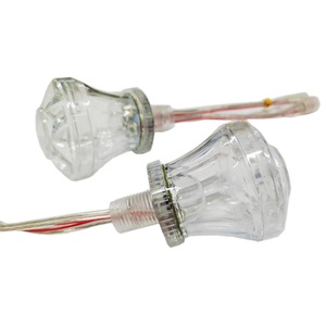 Pre-programmato RGB 1-16 serie 60mm 9leds Funfair Park giostre E14 LED luci Cabochon Complete Turbo Light 24V