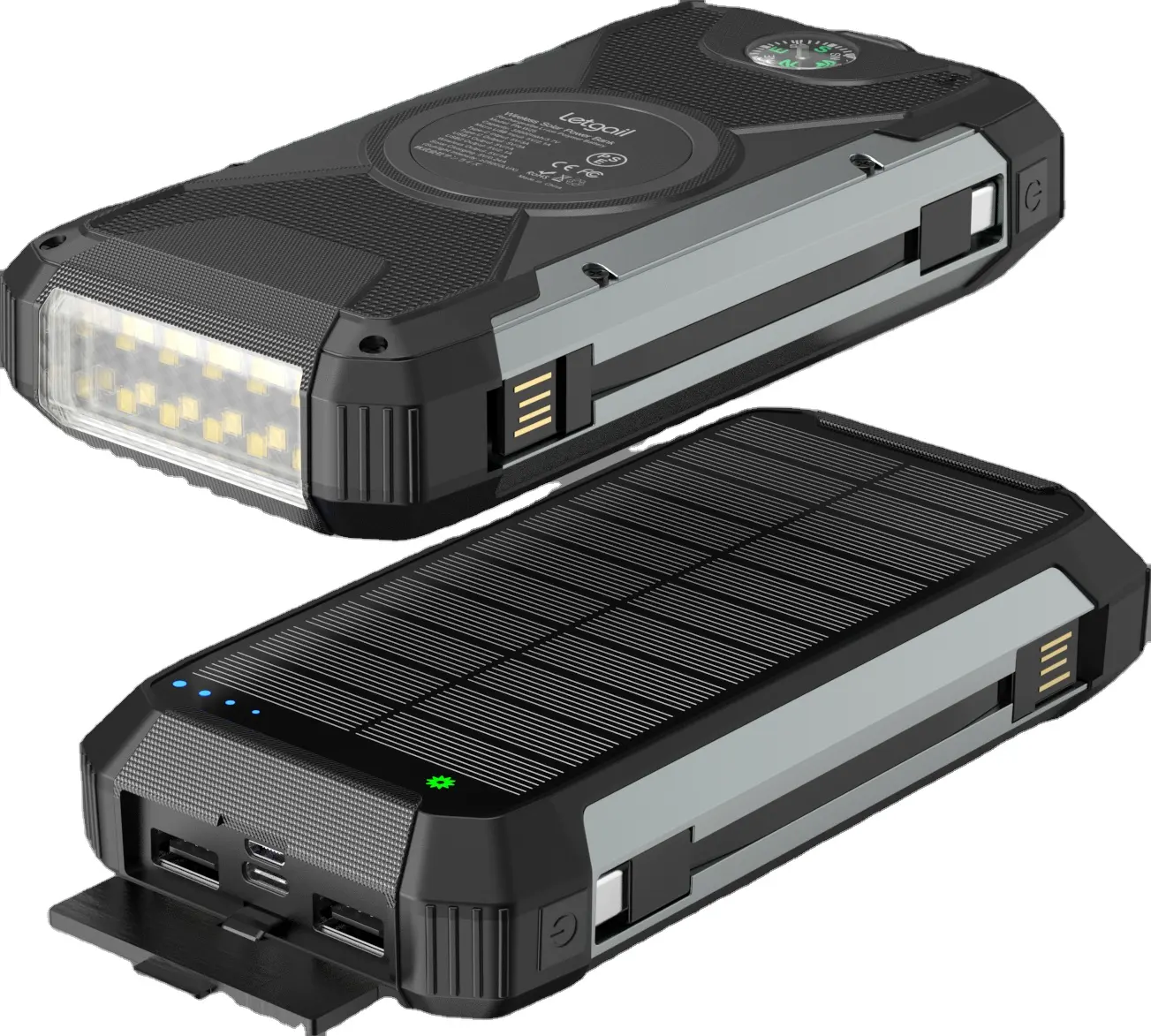빠른 위탁 힘 은행을 위한 힘 IQ 기술 그리고 PN-W25 를 가진 창고 20000 태양 에너지 은행 USB-C mAh 건전지 팩