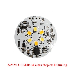 Placa PCB LED CCT blanca cálida de 32MM y 5V, placa de Panel de Control recargable con atenuador de Sensor táctil para base de soporte de pantalla de madera DIY - Product Image 4