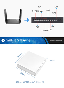 Bt-Gb722 AC1200 2G 16G ONT Giá router băng tần kép sợi xpon thiết lập wifi 5 Y GPON STB Linux Android onu OTT TV BOX - Product Image 4