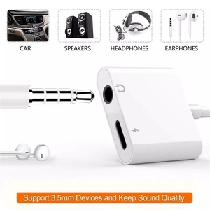 High Quality 2 in 1 Type c <strong>Audio</strong> <strong>Adapter</strong> Dual Type c Headphone Aux 3.5MM Jack <strong>Adapter</strong> Cable Converter Type-C Headphone <strong>Adapter</strong> - Product Image 2