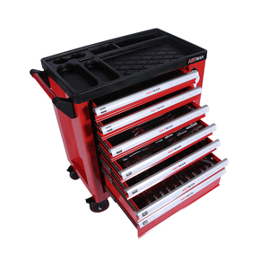 欧洲7个抽屉专业工具柜，带重型工具箱和滚动脚轮 - Product Image 5