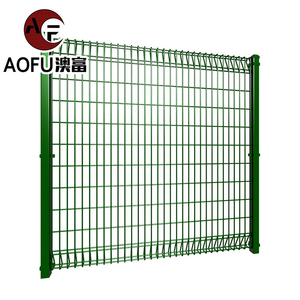 Aofu esterno BRC giardino recinzione 3D roll top saldato a triangolo di filo curvo rete recinzione pannelli