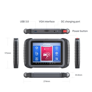 Il più recente strumento diagnostico completo XTOOL D 8 BT Test attivo con 31 + funzioni di servizio supporto per codifica ECU può aggiornamento gratuito FD - Product Image 2