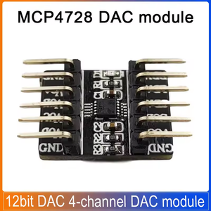 MCP4728 12 Bit DAC digitale ad analogico modulo di conversione 4 canali uscita componenti elettronici